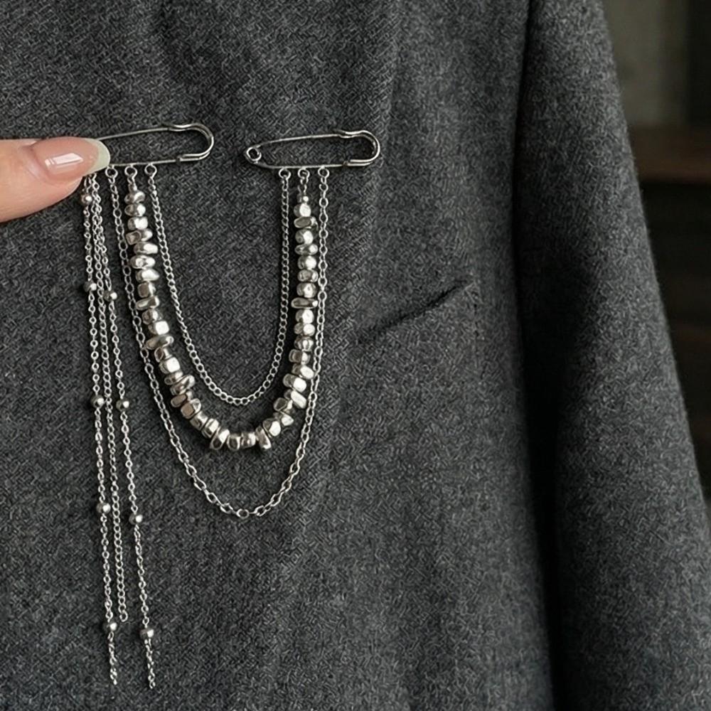 Clothes Accessories Multi-Layer Brooch Personality Hip Hop Brooch  Clothes Decoration
