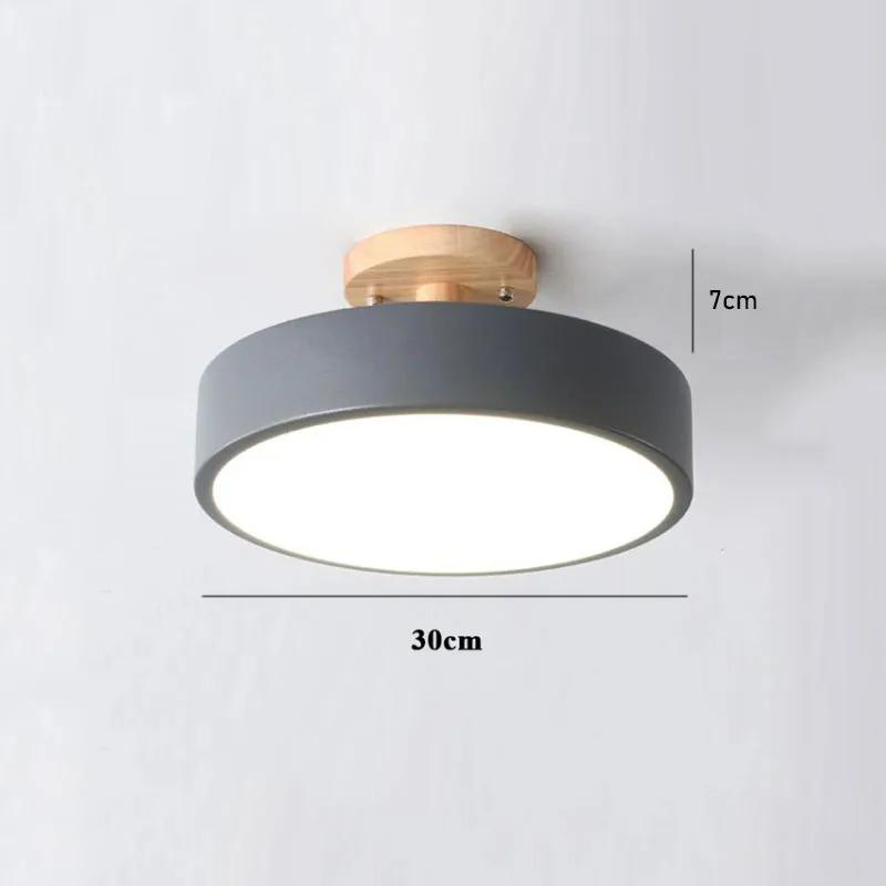 Nordic Wood Round Ceiling Lamp Indoor Industrial Lighting Fixture Dining Table Torch Study Bedroom Decor Beside Wall Light