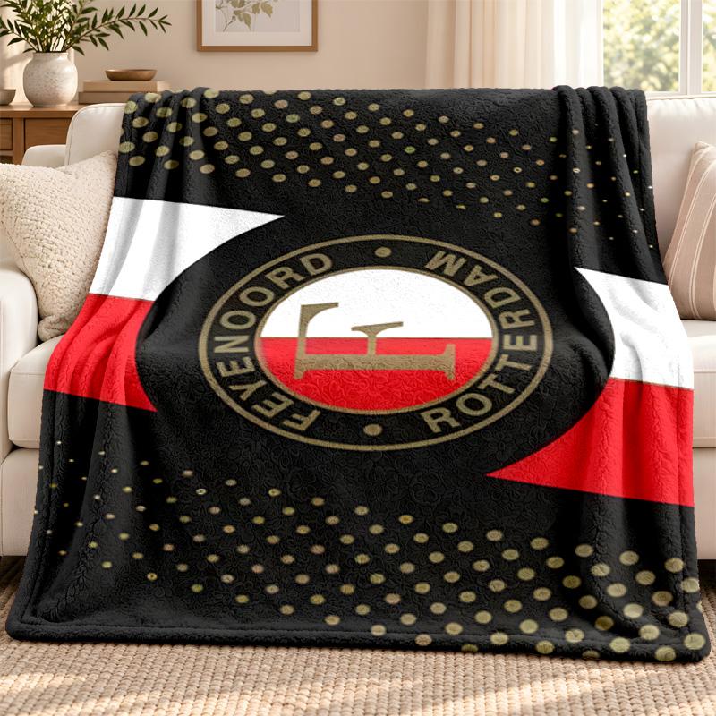 Feyenoord Rotterdam blanket Flannel Blanket Soft Cozy Plush Throw for Sofa Bed Lightweight Home Decoration Outdoor camping