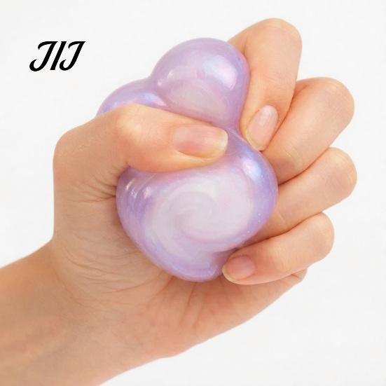 Portable Stress Relievers Cloud Shaped Relief Toy, Mini Squeezable Fidget Sensory Ball Soft for Kids Teens Adults Calming Toys