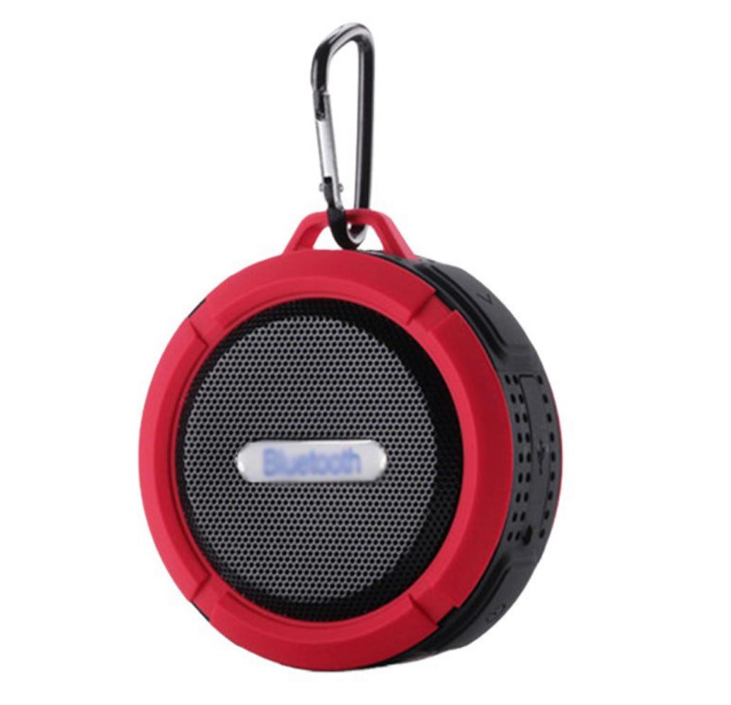 

Водонепроницаемый мини беспроводной Bluetooth-динамик с USB-зарядкой и высокой громкостью, используемый для альпинизма, велоспорта, туризма красный