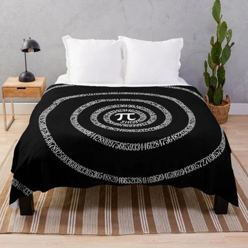 Mathematical Formula Flannel Throw Blanket Funny Math Blanket Queen Size for Couch Bed Sofa Decor Super Soft Cozy Warm Bedspread