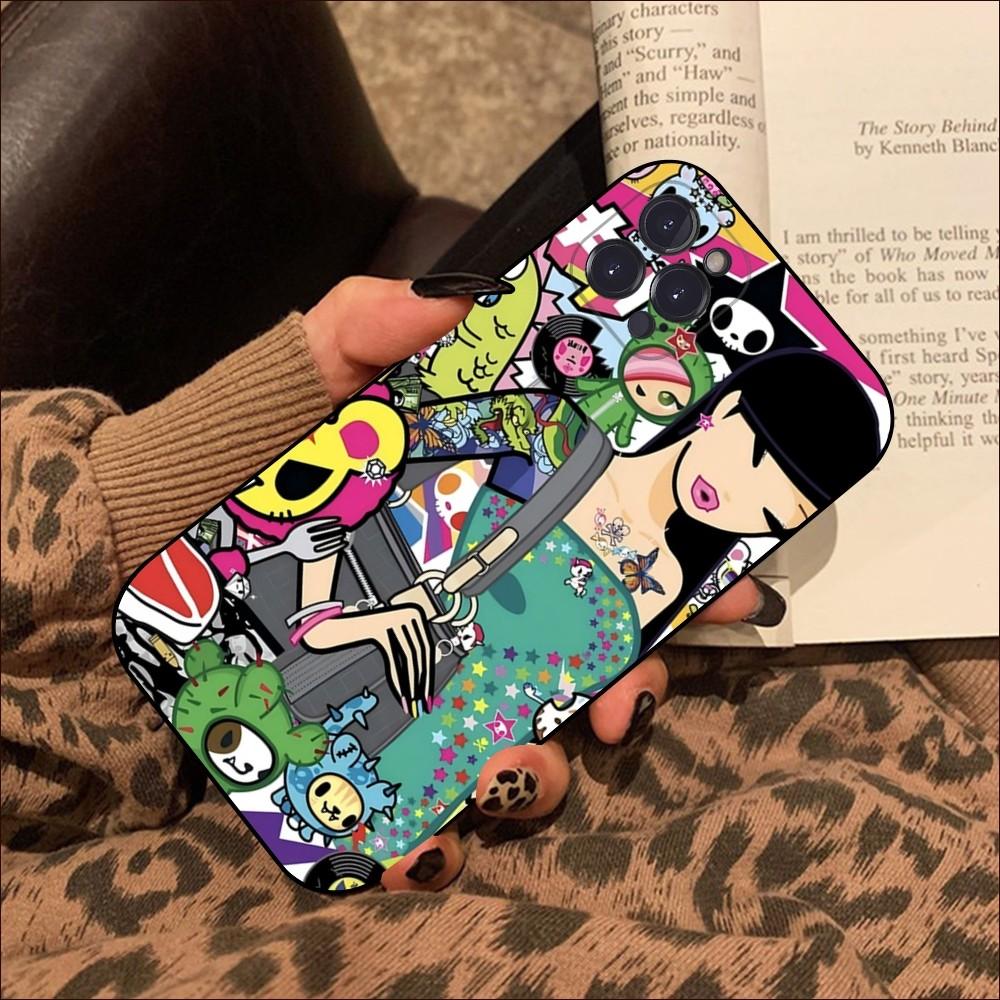 Japan T-tokidoki Colorful Phone Case For IPhone 16 15 14 13 12 Mini 11 Pro XS Max X XR SE 6 7 8 Plus Soft Silicone Cover