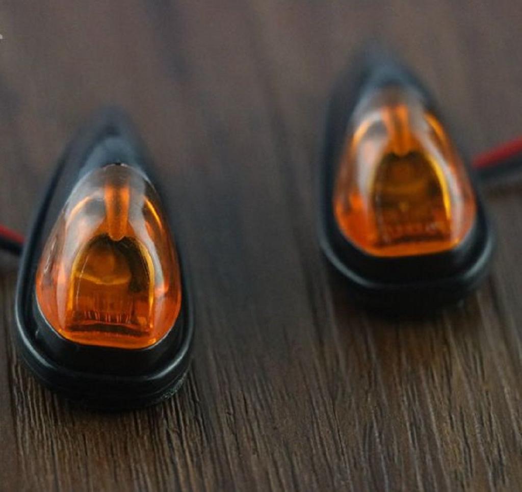 YJ Sports Tomtask Motorcycle Turn Signal, LED Paste Crucifixion, Universal Cowl, Left and Right