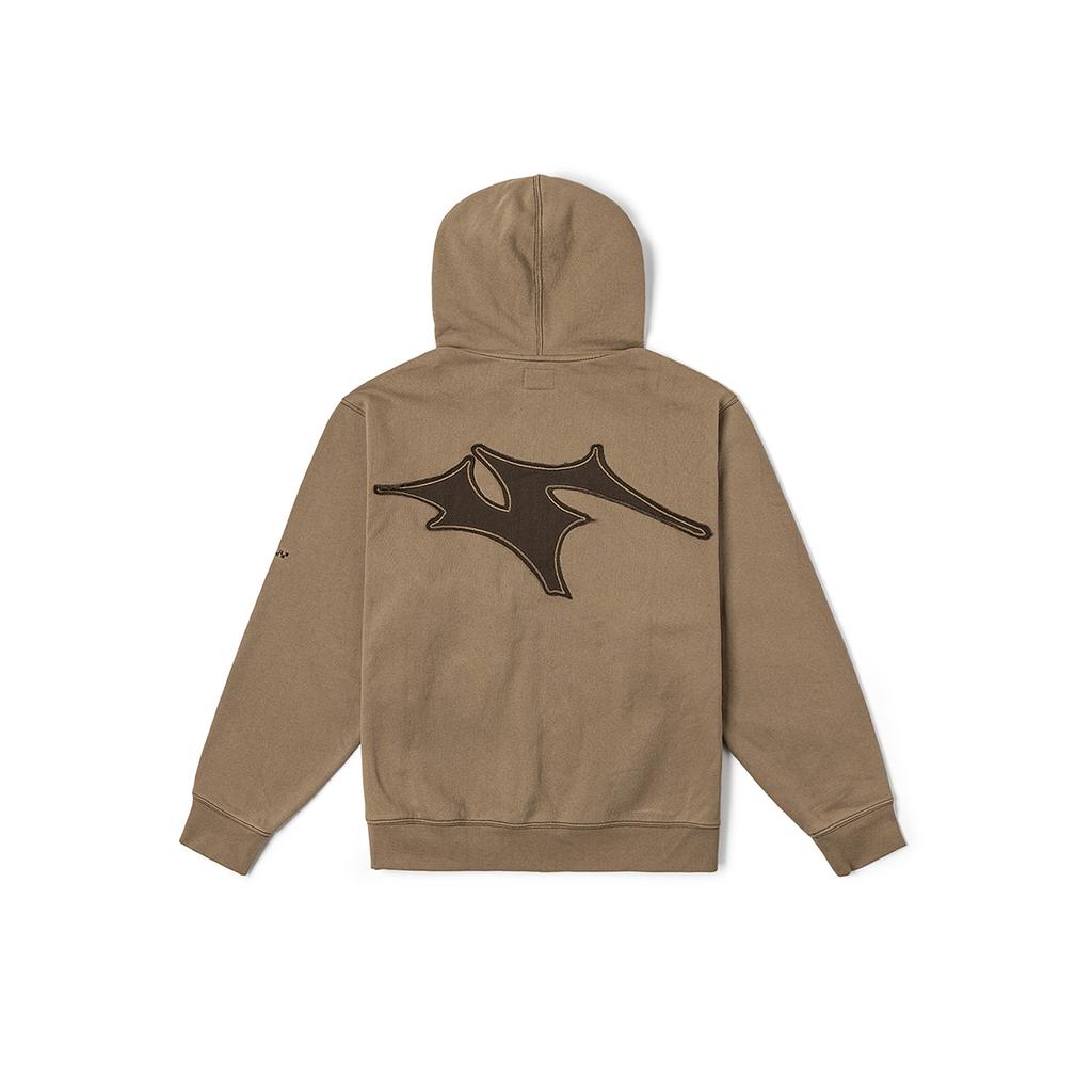 Vans Hooded Zipper Casual Comfortable Sweatshirt Unisex Sweatshirt Walnut VN000M081NU