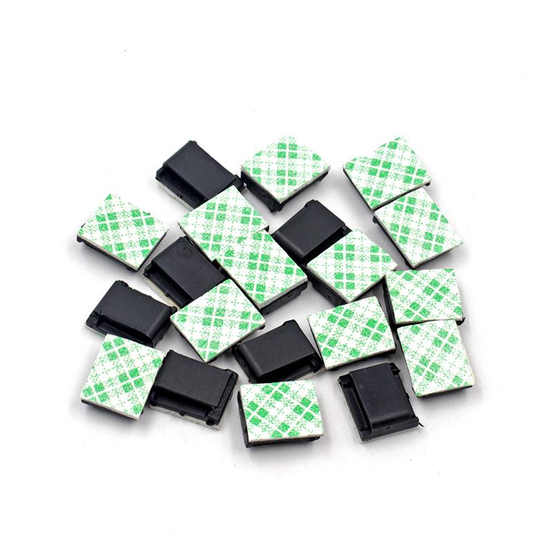 50 Stück Selbstklebende Glasfaserkabelklemmen Montagebasis. Elektrischer Kabelclip, LED-Streifen-Montageclip ...