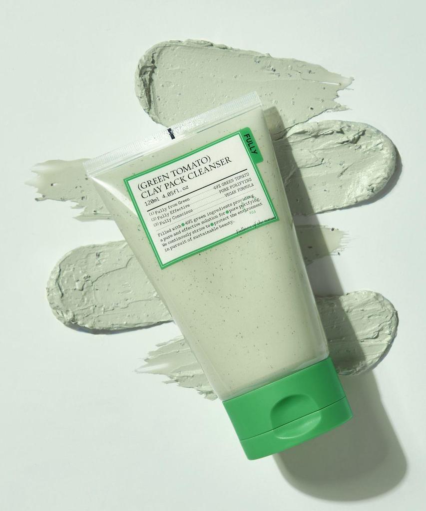 Fully Green Tomato Clay Pack Cleanser 120ml – 2‑in‑1 Clay Mask & Pore Detox Cleanser  Brand