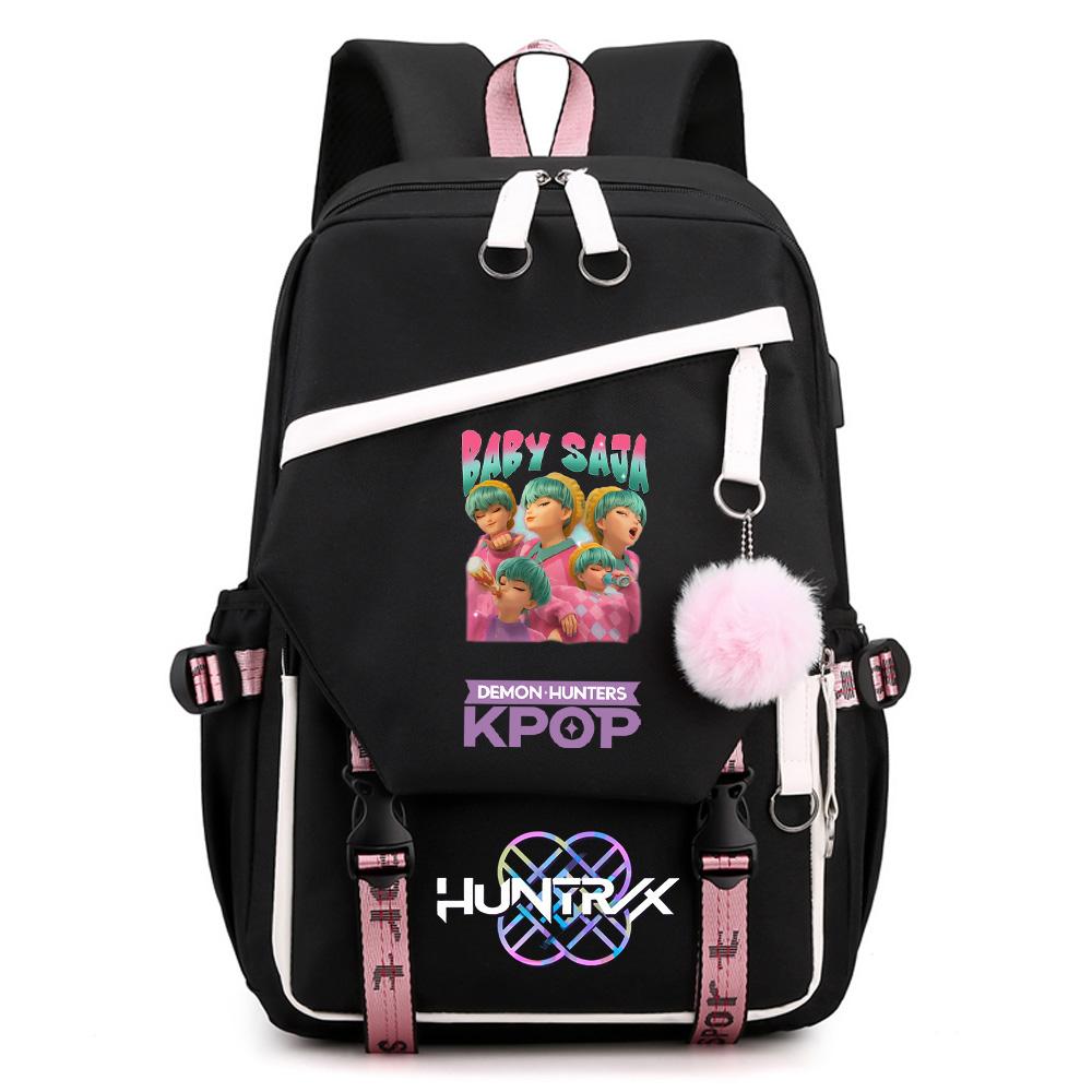 Anime Kpop Demon Hunters Printed Large Capacity Backpack for Teenger Student Girl Boy Schoolbag Bookbag Kid Gift Women Waterproof Travel Bag Mochila