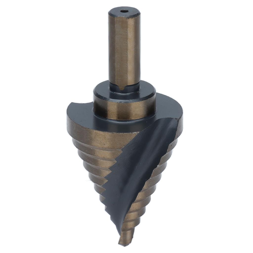 Spiral Step Drill Bit 10 Size Dark Yellow High Speed Steel Grooved Stepped Drills Bits