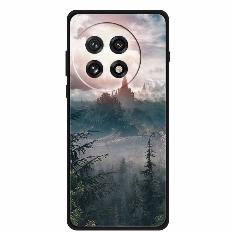 Hoesje Voor OnePlus 13R 13 R Schokbestendige Bumper Luxe Bloemenprint Zachte Siliconen Cover Voor OnePlus13R 5G Bumper 1+ 13R Telefoon Funda
