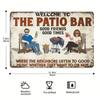 Metal Wall Art Sign Hanging Decor 20x30cm