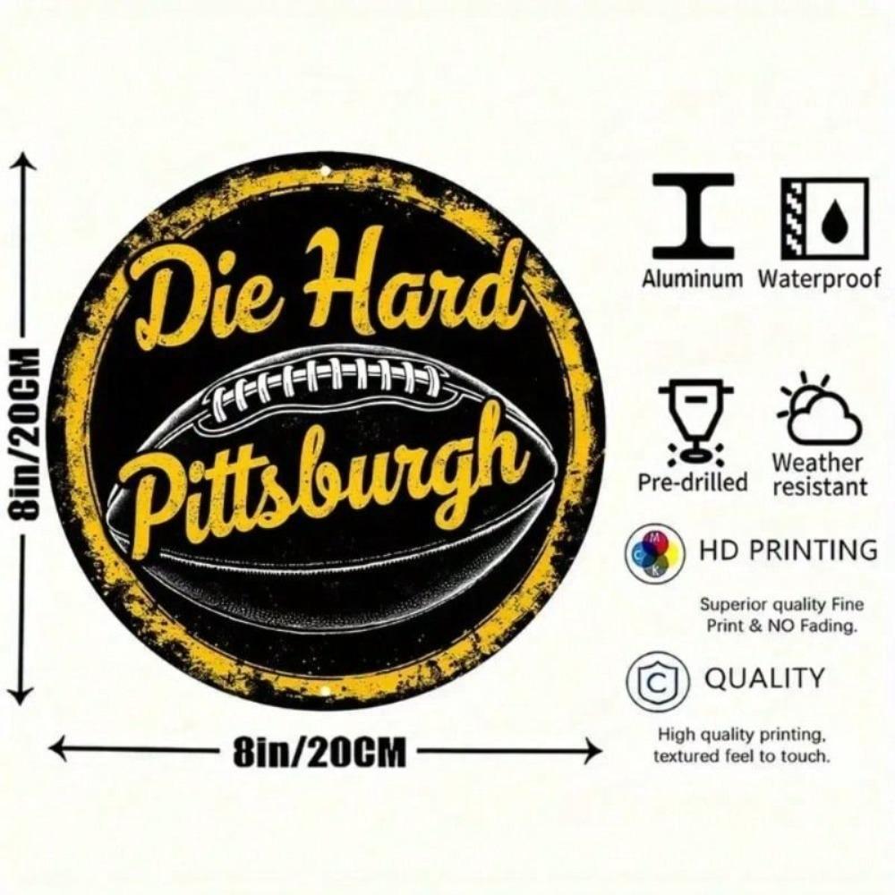 Metal Poster Pittsburgh Steelers Wall Art Garage Bar Man Gift