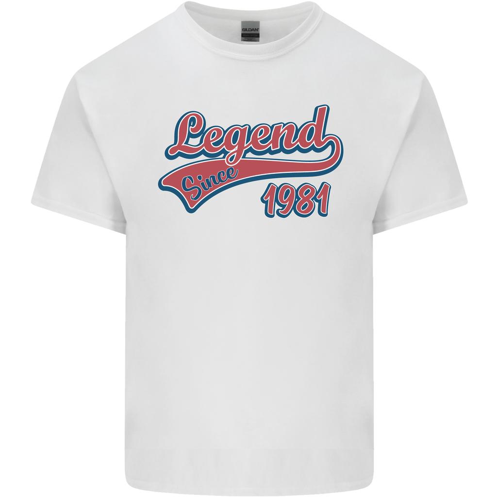 Legend Since 45th Birthday 1981 Unisexs Light Cotton TShirt
