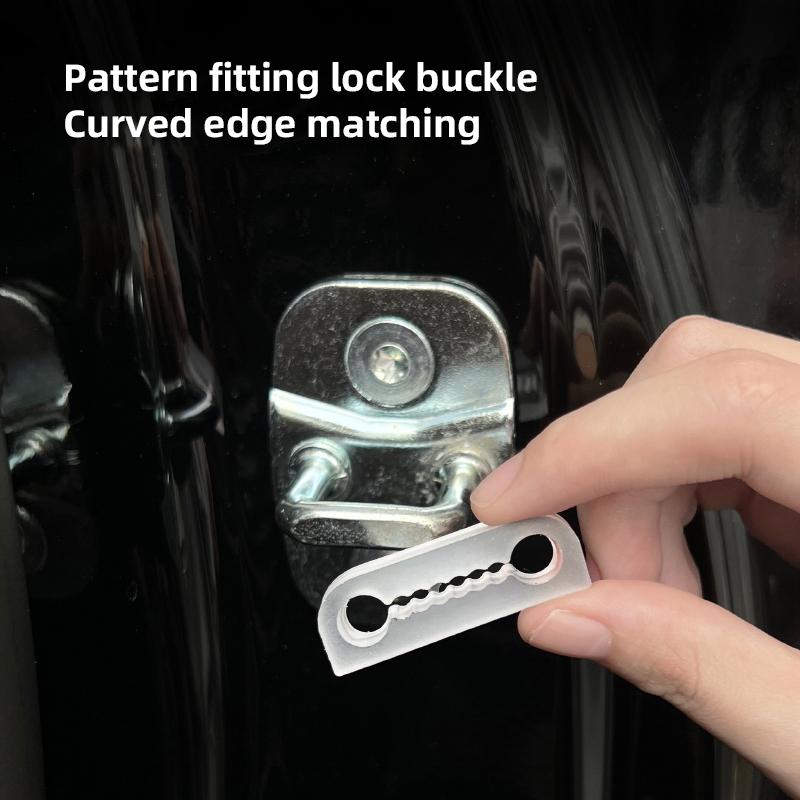 4Pcs Car Door Lock Damper Buffer High-Elasticity Silicone Door Latch For BMW G26 F11 i4 F30 F10 E90 F20 E46 E60 E39 E36 keychain GB1
