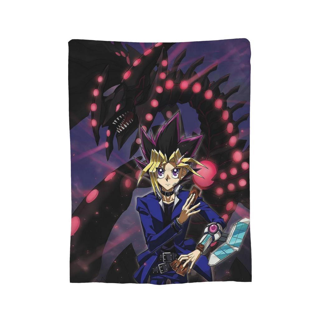 Yu-Gi-Oh!  Velvet Throw Blanket Japanese Anime Manga Aesthetic  Blanket for Bed Travel Soft Quilt,