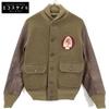 RRL Khaki X Brown Indian Patch Leather Switch Stadium Jacket XS Khaki X BrownUsed