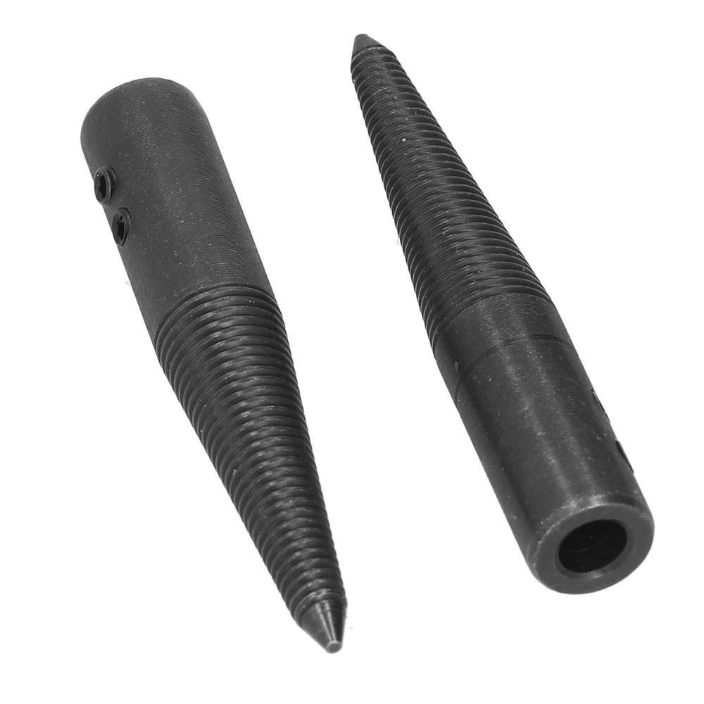3 PCS Tapered Spindle Adapter Steel Left and Right Bench Grinder Adapter Black Anodized Polishing Connecting Rod