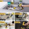 4Pcs Detailing Drill Brush Kit Car Wash Brush Hard Bristle Drill Auto Scrubber Detailing Cleaning