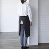 CT2362 Bib Apron 8 Charcoal Gray Free [Seven Uniform] CT2362-8