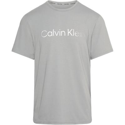 Comfortable Short Sleeve Letter Minimalist T-Shirt Men Tops Gray 000NM2264E-5JX