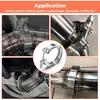 304 Stainless Steel 2.75 Inch 70mm Standard V Band Clamp Intercooler Turbo Exhaust Downpipe Vband Pipe Clamp Automotive V Clamp