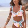 New Sexy Brazilian Bikini Set Women Print Biquini Female Cut Bikinis Swimwear Push Up Swimsuit Bath Suit