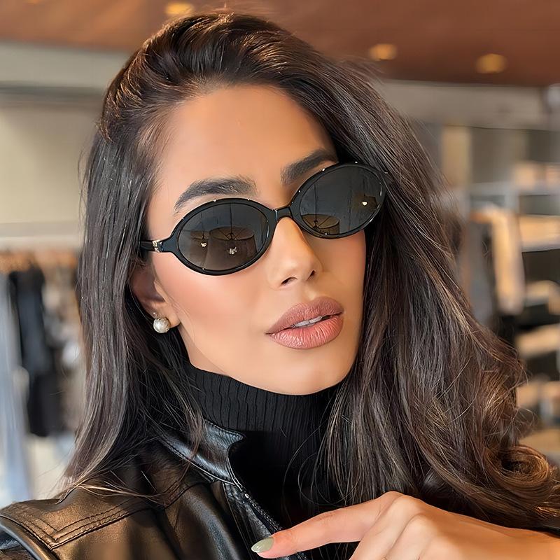 3PCS Women Oval Retro Glasses Y2K Leopard Small Frame Glasses New Fashion Simple Vintage Female Girls Eyewear