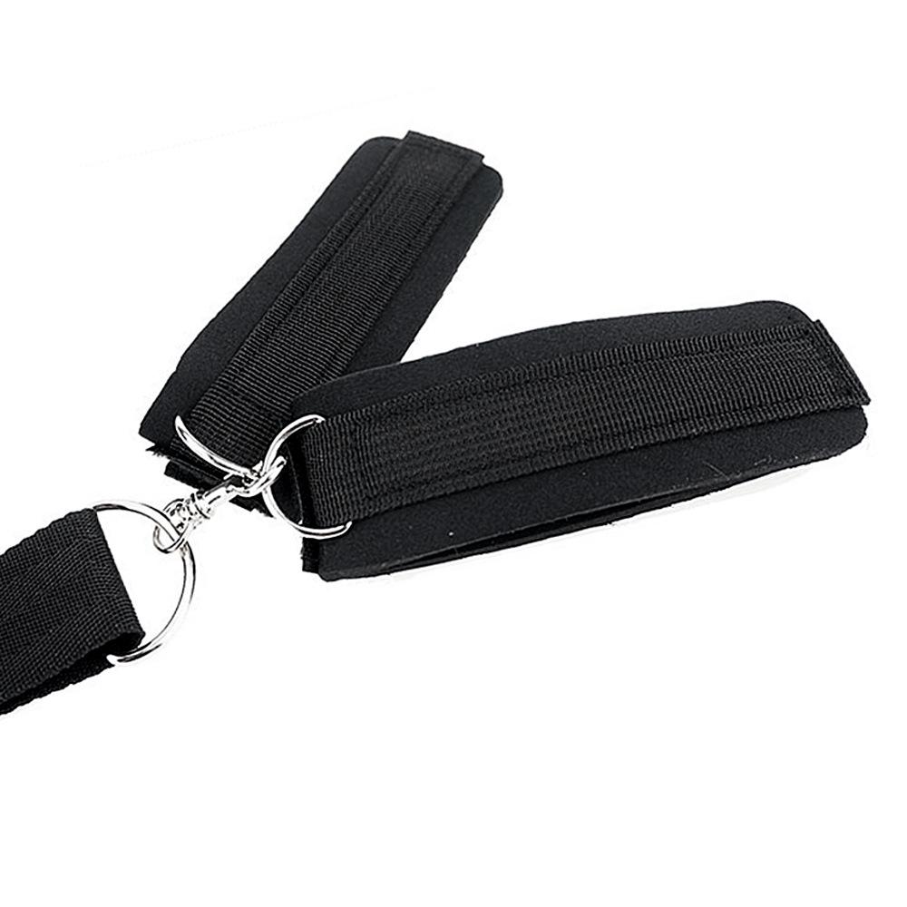 Adult SM Restraint Set: Backhand Gag, Handcuffs, and Neck Collar