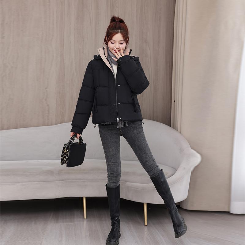 Autumn Winter Thicken Warm Parka Women Casual Sweety Solid Color Big Pocket Loose Long Hooded Coat Jackets Outwear