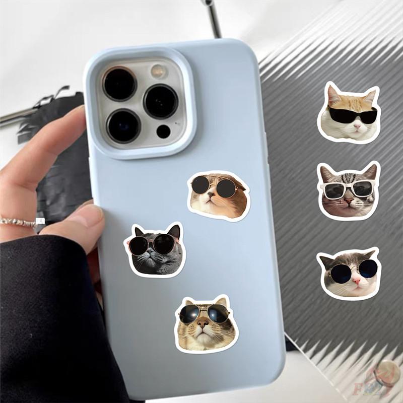 500Pcs/Roll Kuso Funny Sunglasses Cats Kids Rewards Stickers - DIY Scrapbooks Album Decor Sealing Label Decals