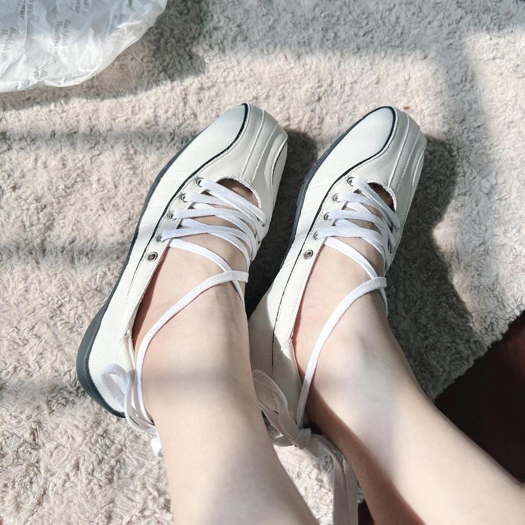 Leather version~ British style loafers platform strap leather shoes women's thick heel Mary Jane single shoes ballet shoes