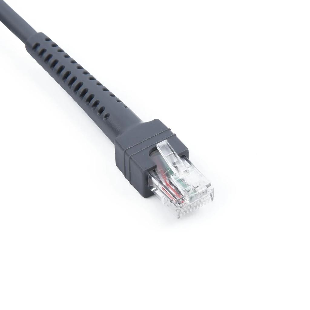 1pc Serial Cable 6.6ft USB Cable For LS1203 LS2208 LS4208 AP DS9208 Computers Connectors Symbol Barcode Scanner