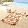 Name Custom Capybara Cartoon Print Beach Towel, Large Soft Quick Dry Towel for Beach Camping Swimming