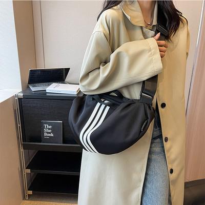 Large Capacity Bag for Women New Fashion Nylon Cloth Bag for Summer Casual Excursion Trip One-shoulder Crossbody Dumplings