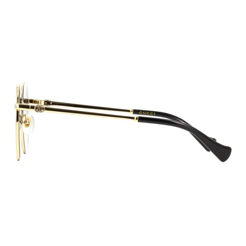 Gucci Metal Round Frame Vintage Sunglasses  Women's Gradient Grey