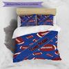3PC Custom Name Football Notebook Bedding Set Duvet Cover Closure Includes 1 Duvet Cover & 2 Pillowcases for Bedroom