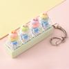Cute Sticker DIY Button Squeeze Toy Keychain - Stress Relief Pendant