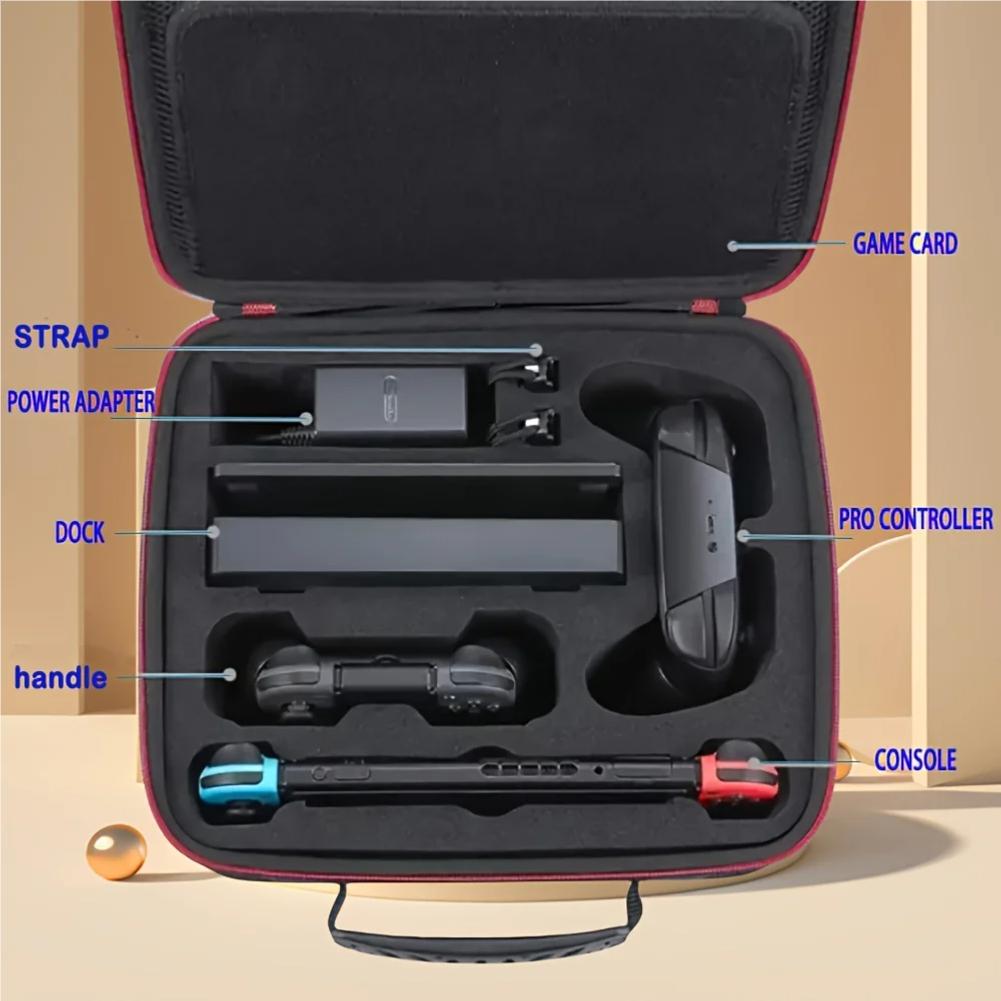 Hard Shell Carrying Bag For Switch Console & Accessories&Game console storage bag Large Carrying Case For Switch/ OLED
