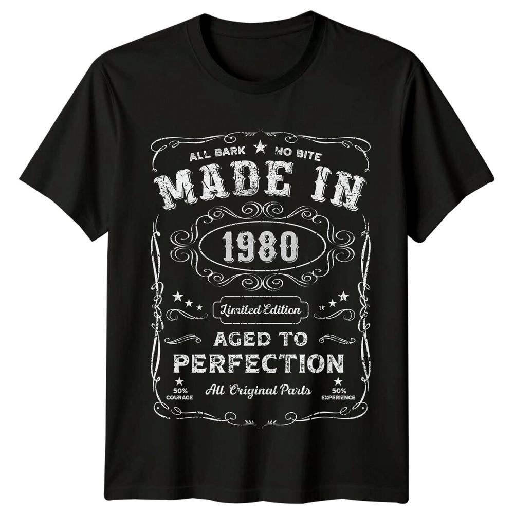 Made In 1980 Unisexs T Shirt 46th Birthday Gift Vintage Limited Edition