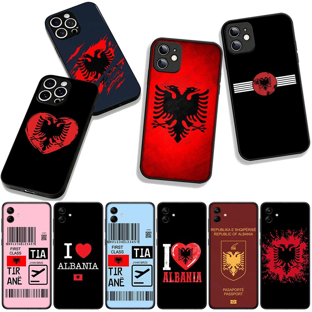 Cover for Apple iPhone 16 15 14 Plus 13 12 Mini 17 Pro Max + ProMax 16E Air 16+ 15+ Coque Phone Case Albanias Albanians Flag