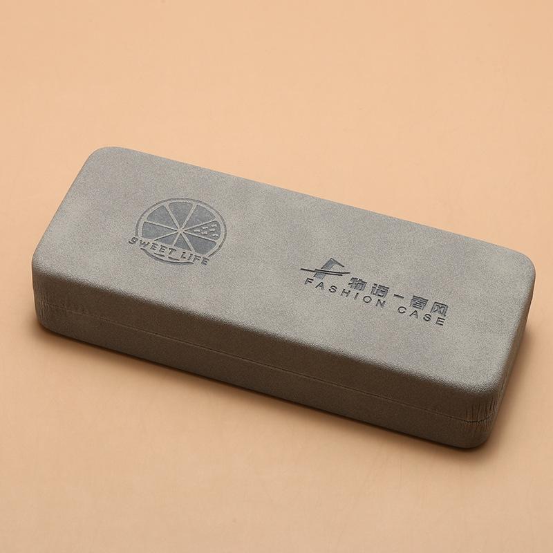 Fashionable And Simple Rectangular Glasses Iron Box Portable Pressure-Resistant Sunglasses Storage Box