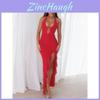Sexy V Neck Backless Dress For Women With Ruffle Trim And High Waist For Spring