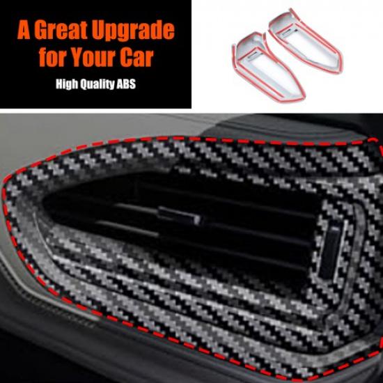ABS Carbon Fiber Dashboard Side Air Vent Cover Trim For Subaru Forester 2025+
