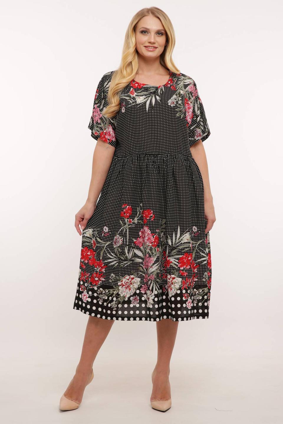 

Літня сукня з купоном Tatiana БЛУМ 4XL чорний