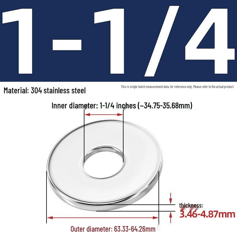 304/316 Stainless Steel Flat & Round Washers Collection