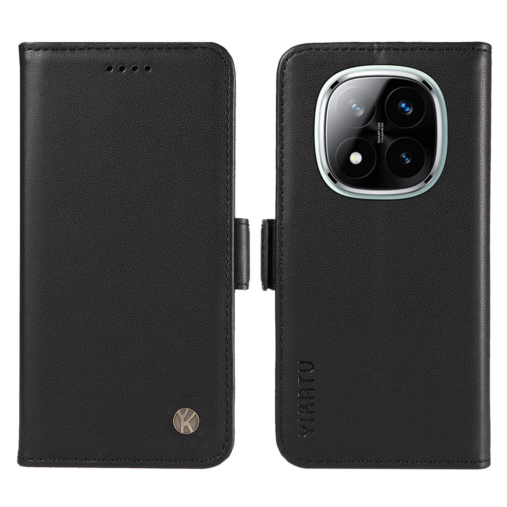 YIKATU YK-003 For Xiaomi Redmi Note 14 Pro+ 5G/Note 14 Pro 5G/Poco X7 5G Case Wallet Stand Leather Phone Cover Side Buckle