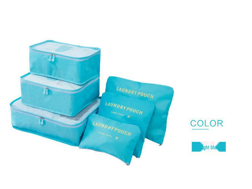 Six-piece Set of Cross-border Quilt Clothes Dustproof Storage Bags for Travel, Keeping Clothing Organized and Protected While Moving.