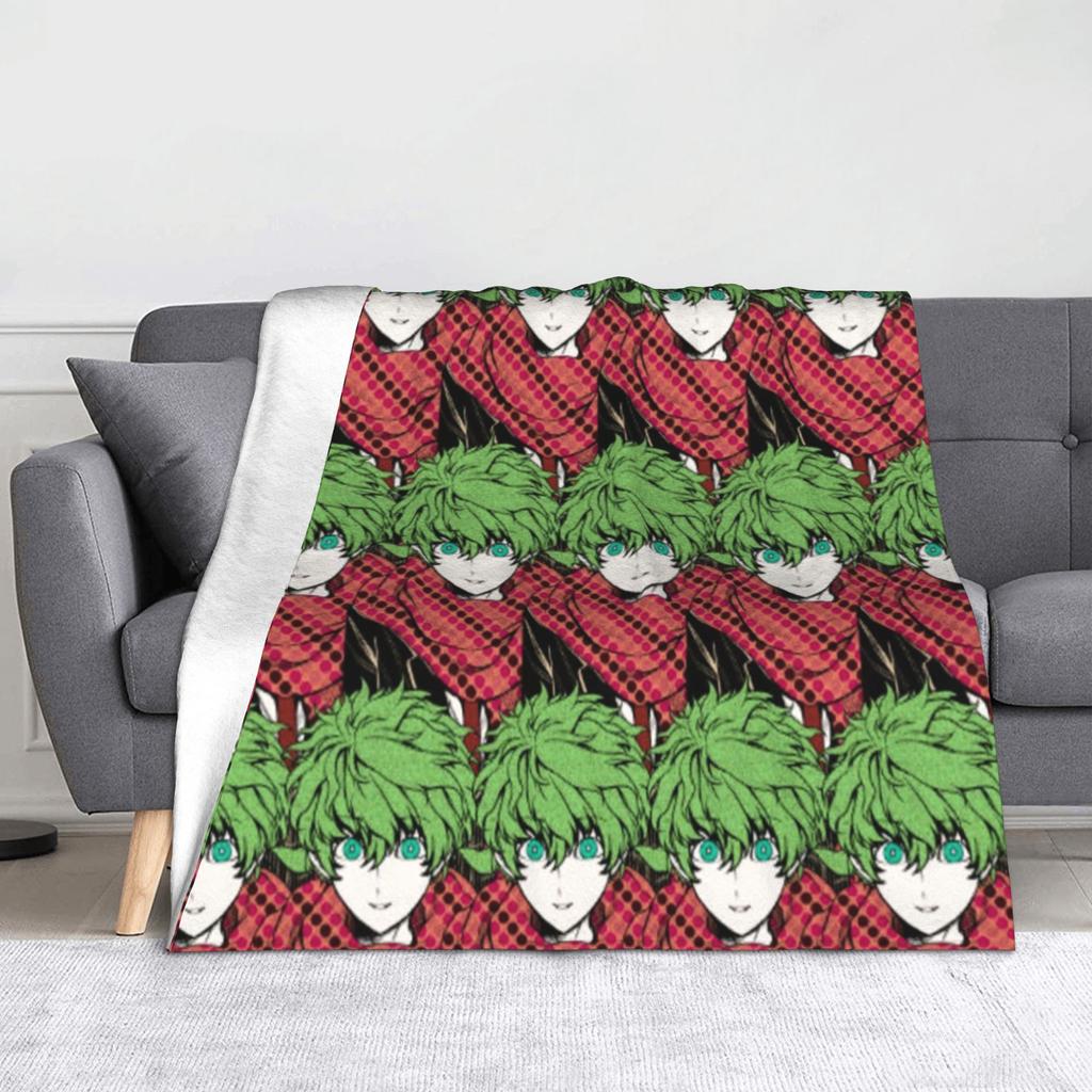 Shin Tsukimi Sou Hiyori Yaoi Blankets Autumn/Winter Your Turn To Die Game Multi-function Warm Throw Blanket for Sofa Thin Quilt
