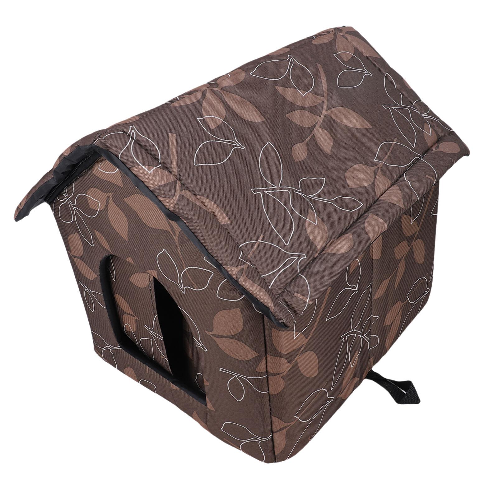 

Outdoor Cat House Water Proof Cloth Weather Proof Insulated Pet Shelter Dog House for Outside Pets in Winter