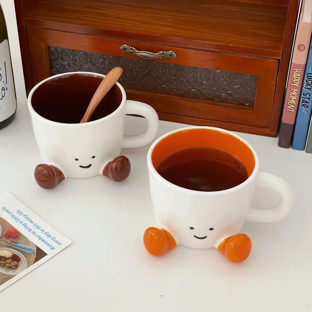 Cute Feet Mug Ins Creative Ceramic High Value Coffee Cup Drink Cup Milk Cup Gift Box